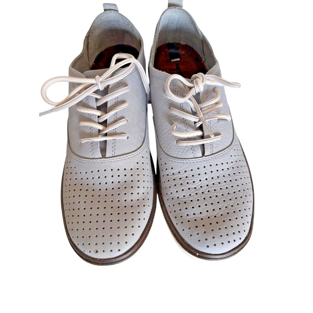 Merrell Around Town Lace Air Sleet Grey Leather Comfort Shoes Size 7.5